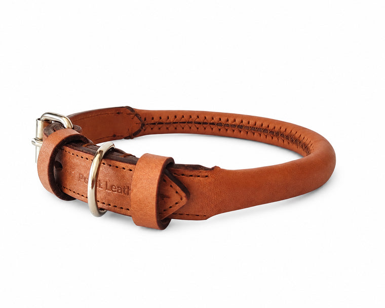 Chunky Rolled Leather Collar