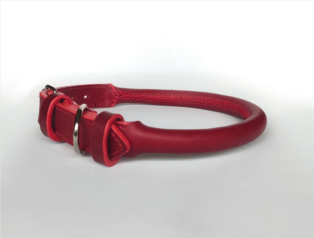 Chunky Rolled Leather Collar