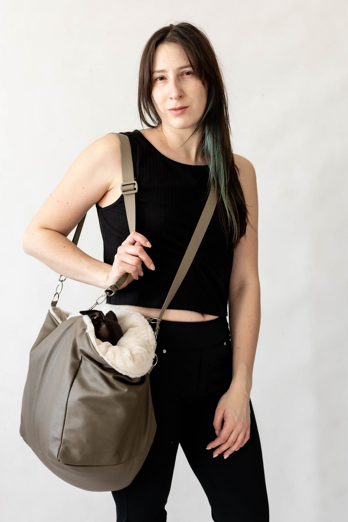 AuroraWilc Travel dog carrier — handles