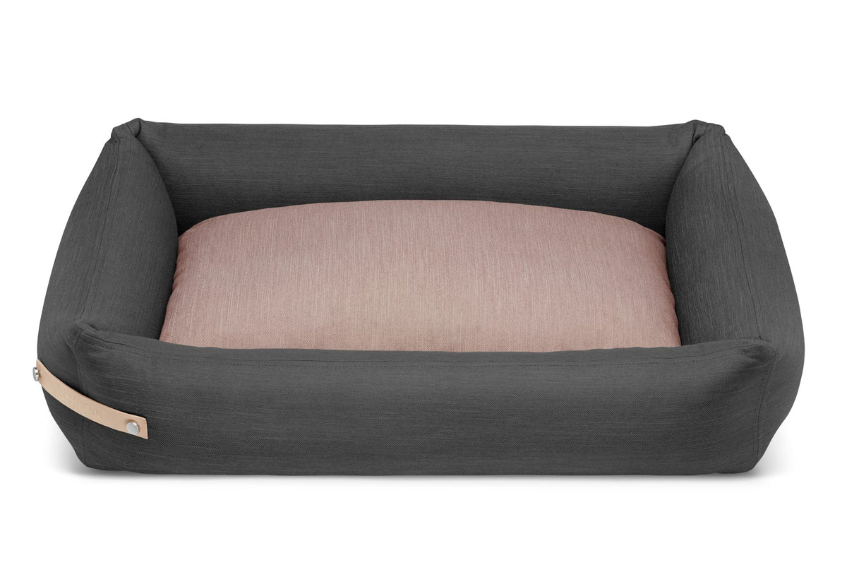 Labbvenn Stokke Dog Bed- Grey/Pink