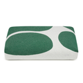 Labbvenn STONE Dog Cushion- Beige with green shapes 1