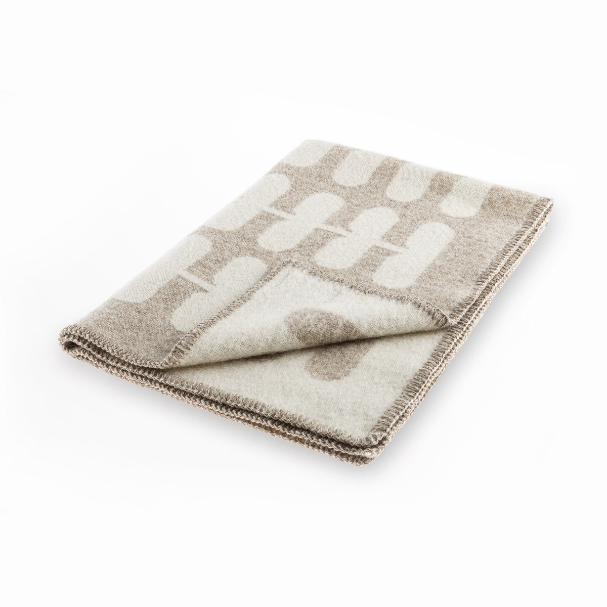 MiaCara Flora Wool Dog Blanket — Cappuccino – Natural