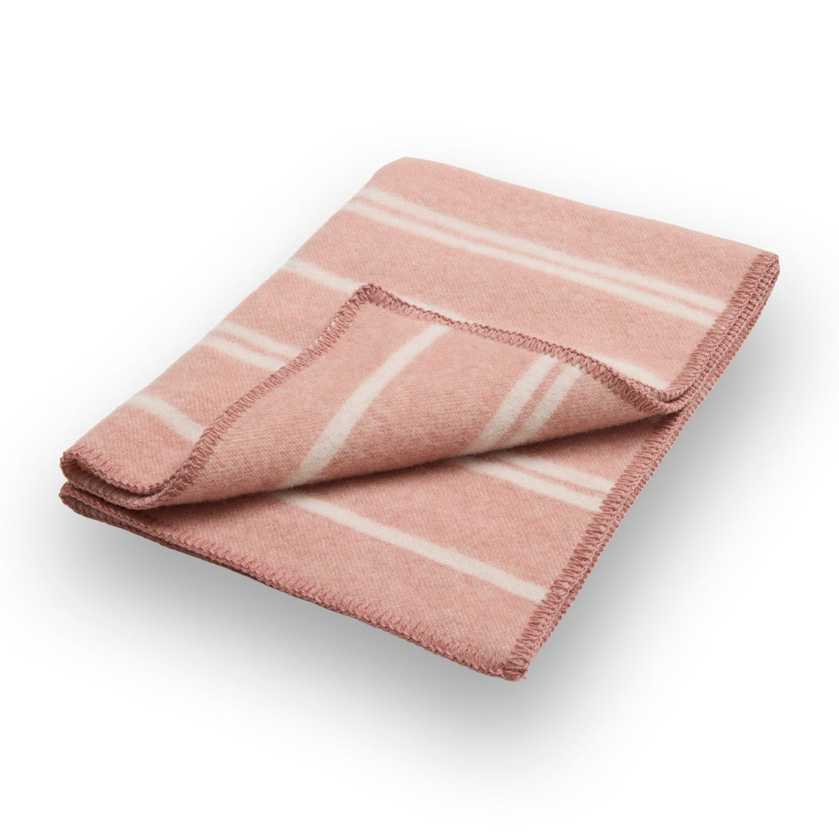 MiaCara Rigato Wool Dog Blanket — Blush – Cream