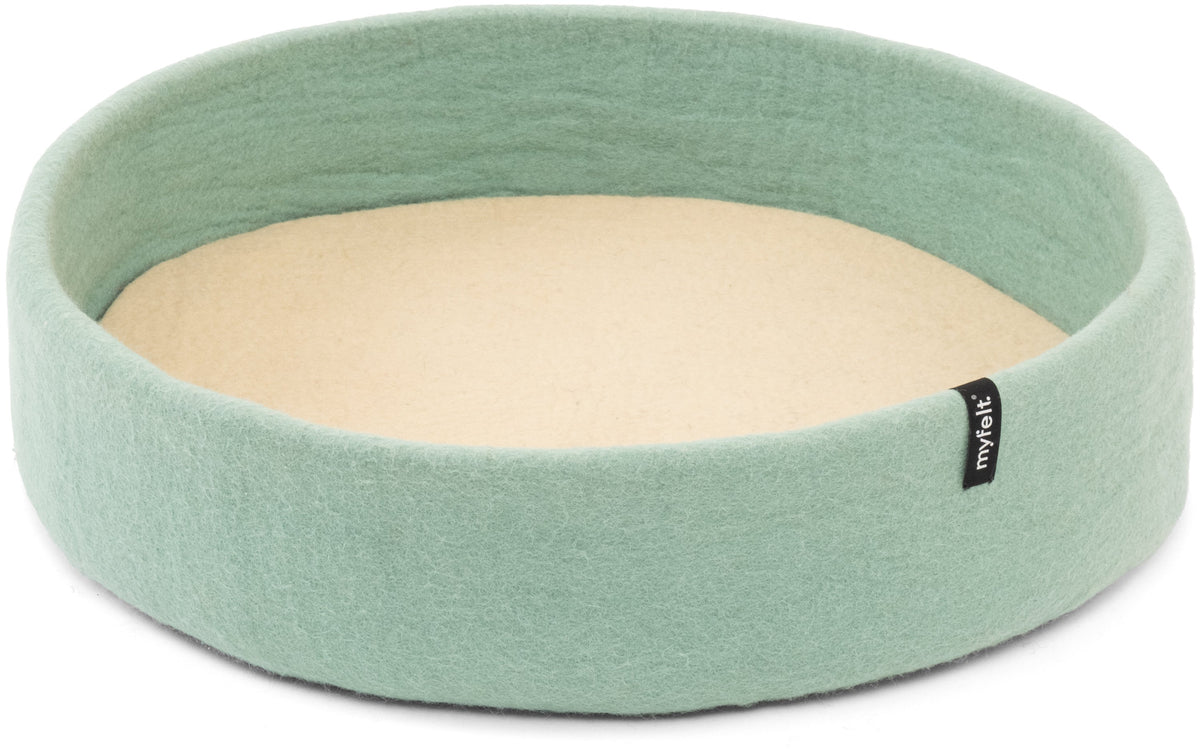 myfelt Fine Dog Basket — Turquoise / Beige / 60 cm