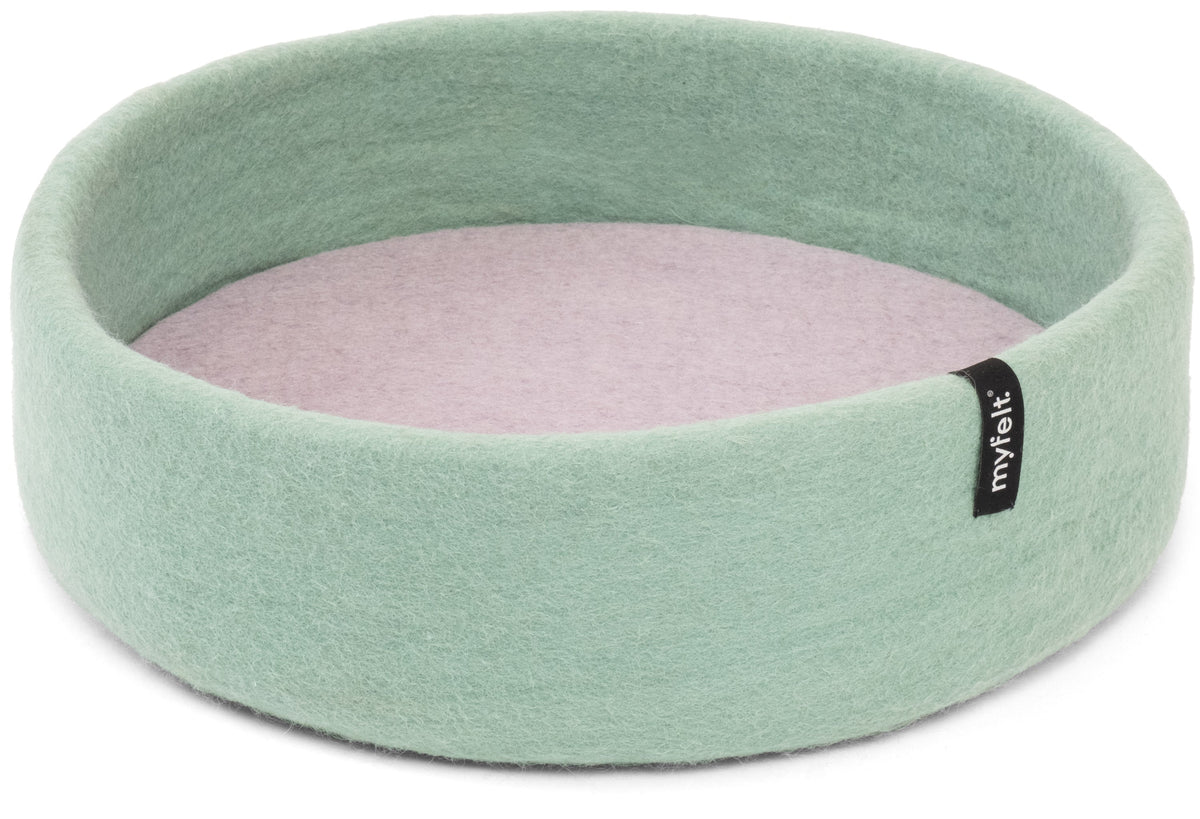 myfelt Fine Cat Basket — Turquoise / Lavender / 40 cm