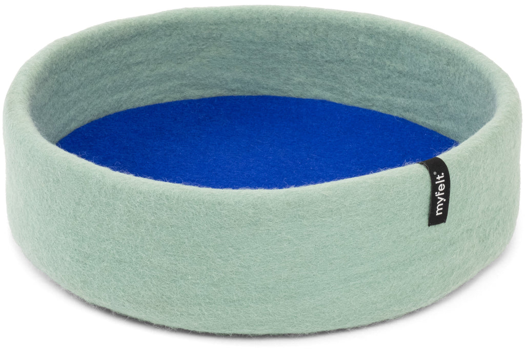 myfelt Fine Cat Basket — Turquoise / Royal Blue / 40 cm