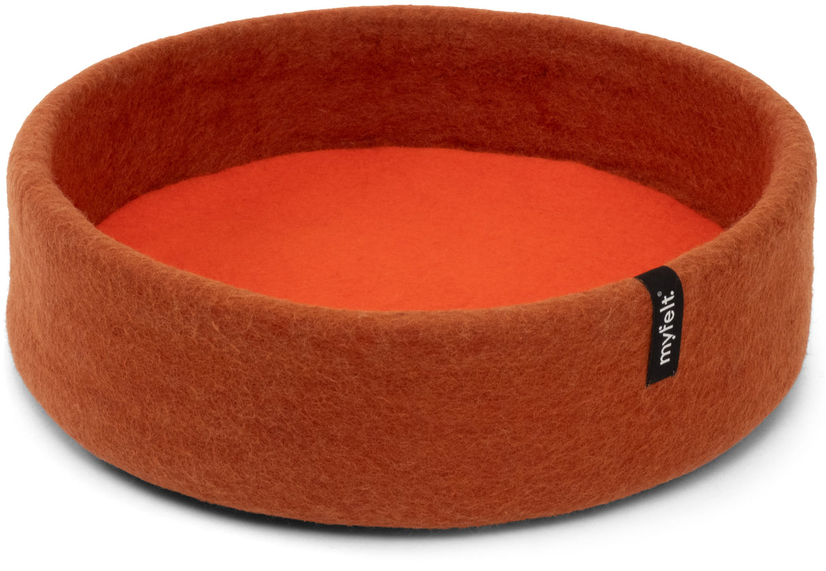 myfelt Lora Cat Basket — Rust Red / Red Orange / 40 cm
