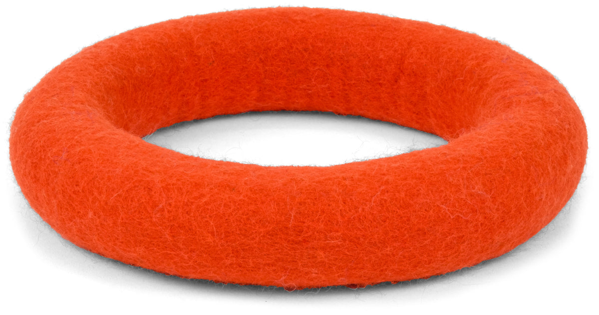 myfelt Mats Dog Toy - Ring — Red Orange