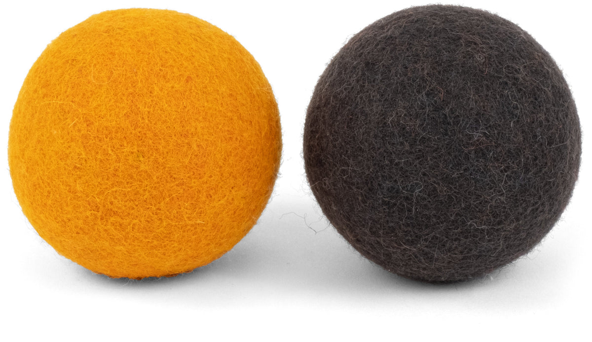 myfelt Risa & Kuno Ball Set — Ocher Yellow / Anthracite