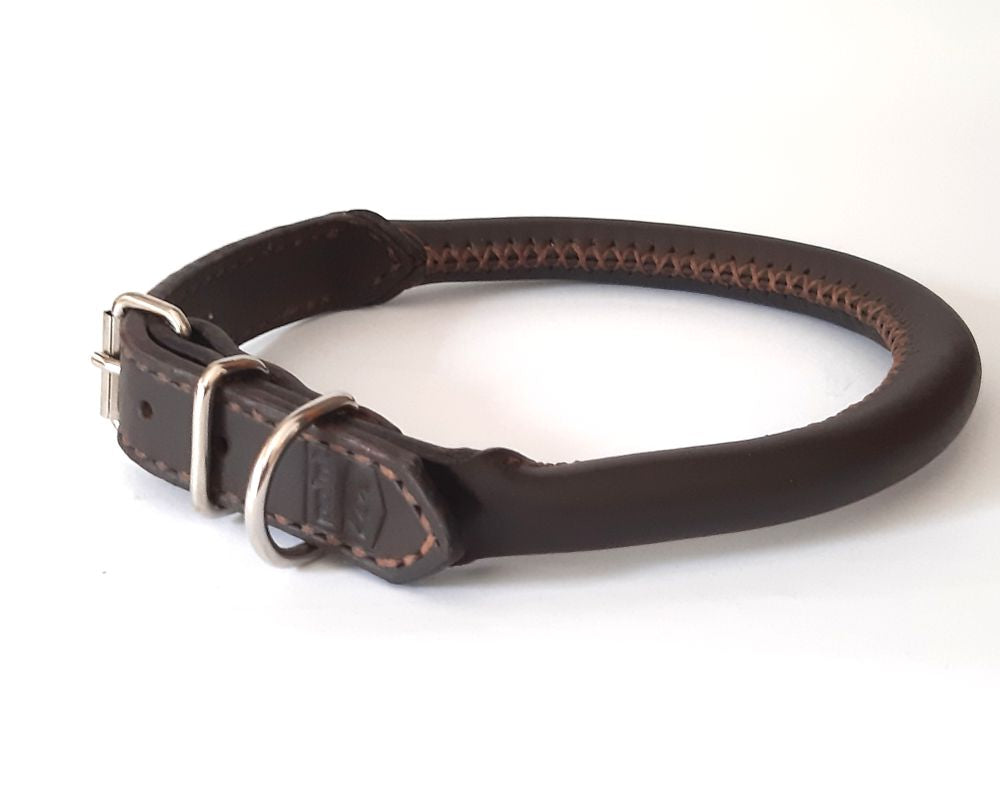 Chunky Rolled Leather Collar